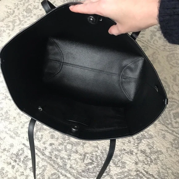 Coach City Tote Bag With Buffalo Plaid Print, 7271 - Picture 11 of 15